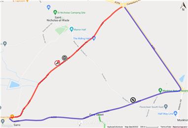  - Temporary Road Closure A28 Canterbury Road, Sarre 23rd May 2022 - For 3 Nights, Between 20:00 Hours and 05:00 Hours