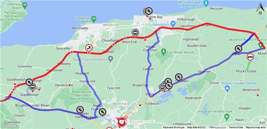  - Temporary Road Closure & Suspend Weight Limit - A299 Thanet Way & Various Roads, Canterbury - 7th July 2022 (Canterbury, Swale & Thanet District)